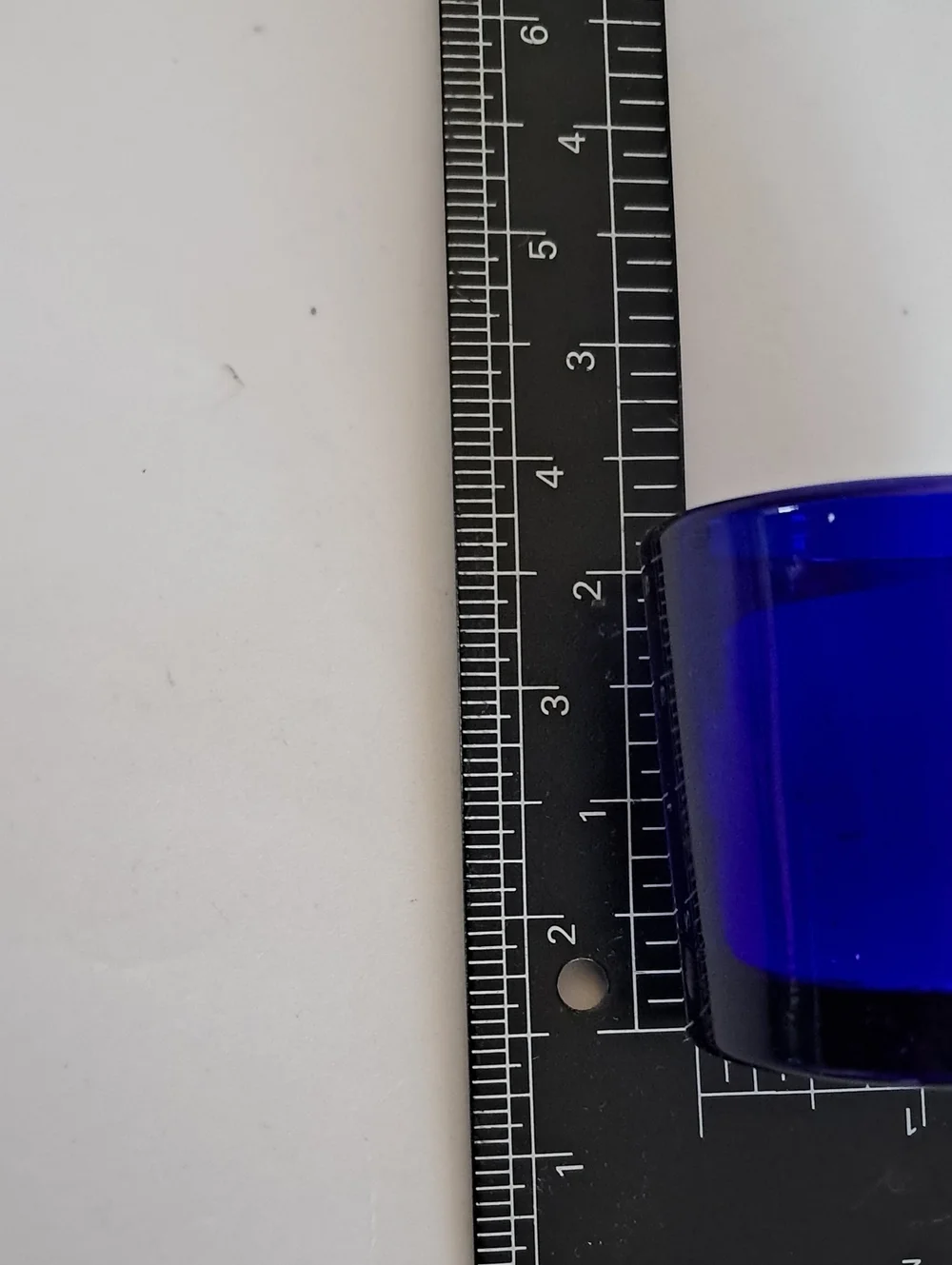 Cobalt Blue Opaque Glass Round USA Small Votive Candle Holder Display